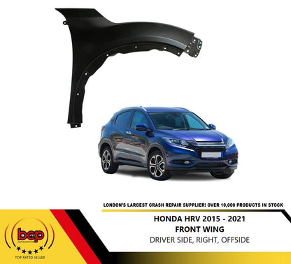 HONDA HRV 2015 - 2021 FRONT WING RIGHT DRIVERS SIDE RIGHT FENDER FLARE TYPE