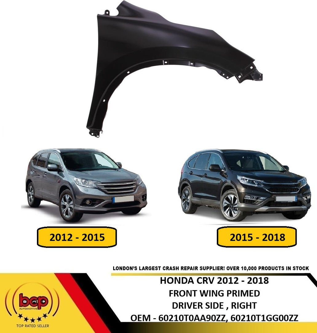 HONDA CRV 2012 - 2018 FRONT WING RIGHT DRIVER SIDE NEW  INSURANCE APPROVED
