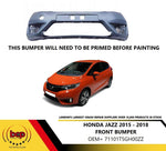 Load image into Gallery viewer, HONDA JAZZ FRONT BUMPER 2015 – 2017 NO PARKING SENSOR HOLES NOT PRIMED
