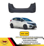 Load image into Gallery viewer, HONDA JAZZ 2018 - 2020 REAR BUMPER PRIMED WITHOUT PARKING SENSOR HOLES
