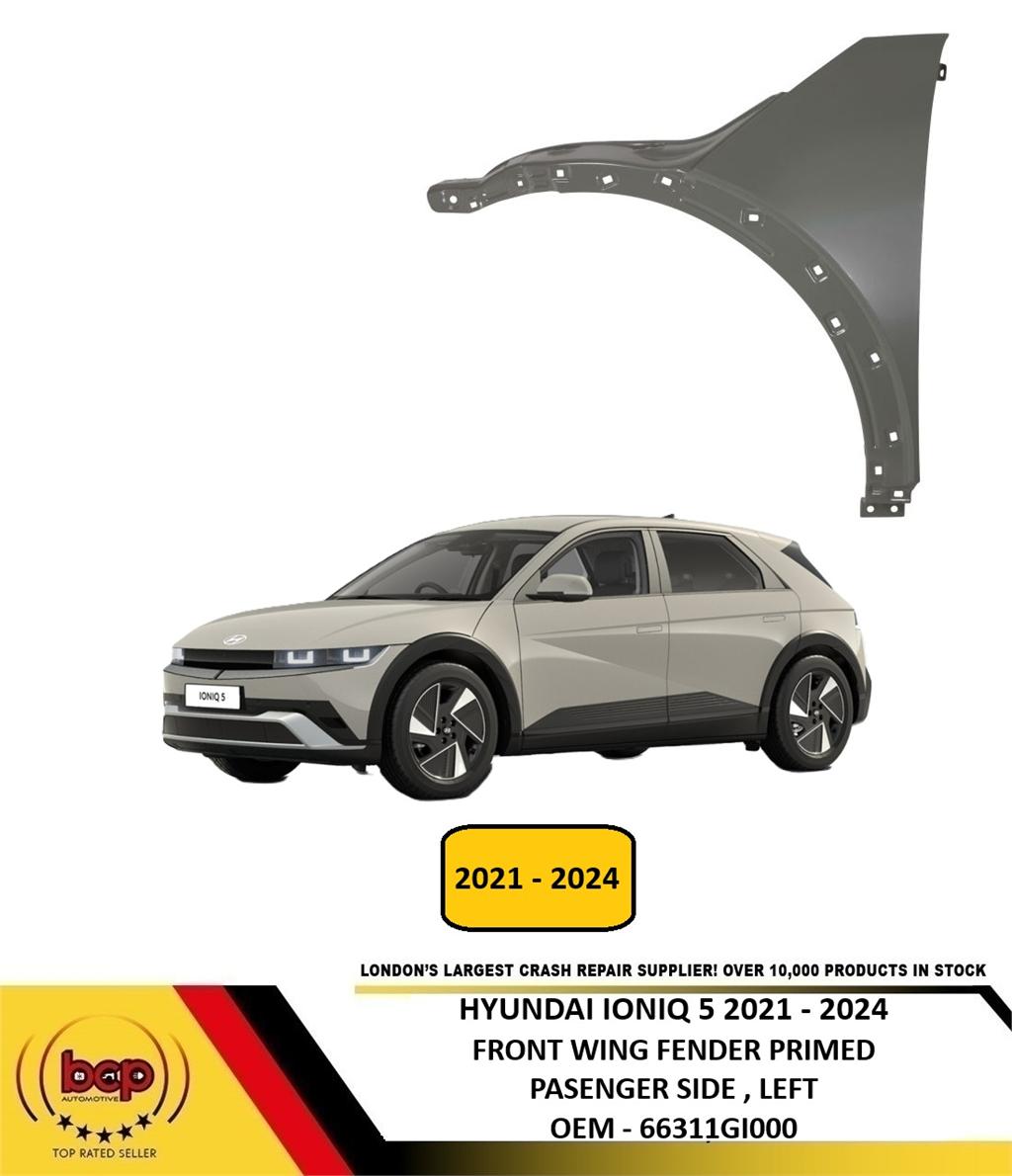 HYUNDAI IONIQ 5 2021 - 2024 FRONT WING PRIMED PASSENGER SIDE LEFT NEW 66311GI000