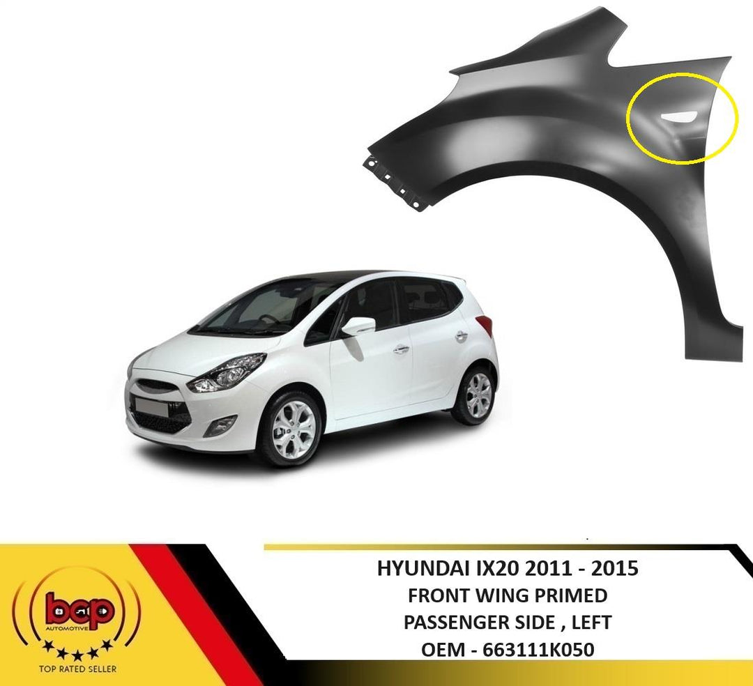 HYUNDAI IX20 2011 – 2015 FRONT WING PASSENGER SIDE FENDER PANEL INDICATOR HOLE