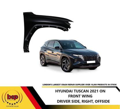 HYUNDAI TUCSON 2021 ON FRONT WING DRIVERS SIDE FENDER PANEL RIGHT PRIMED