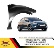 HYUNDAI i30 2012 - 2015 FRONT WING RIGHT DRIVERS NO IND HOLE  PRIMED