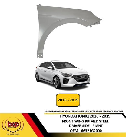 HYUNDAI IONIQ 2016 – 2019 FRONT WING FENDER PRIMED DRIVER SIDE RIGHT NEW