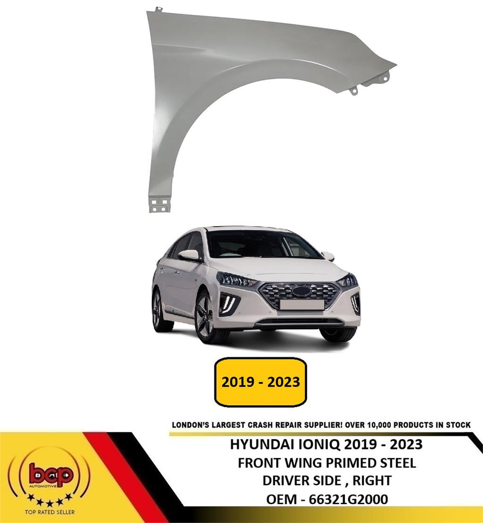 HYUNDAI IONIQ 2019 – 2023 FRONT WING FENDER PRIMED DRIVER SIDE RIGHT NEW