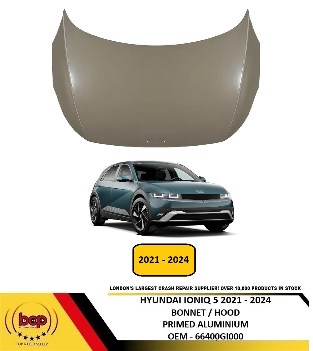 HYUNDAI IONIQ 5 2021 - 2024 BONNET ENGINE HOOD PRIMED ALUMINIUM NEW 66400GI000