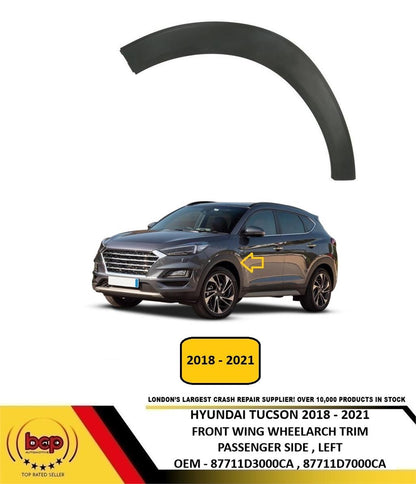 HYUNDAI TUCSON 2018 - 2021 FRONT WING TRIM WHEEL ARCH LEFT PASSENGER SIDE LH