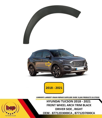 HYUNDAI TUCSON 2018 - 2020 FRONT WING TRIM WHEEL ARCH RIGHT DRIVER SIDE TEXTURED