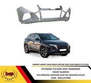HYUNDAI TUCSON 2021 ON FRONT BUMPER NO PARKING SENSORS NOT PRIMED