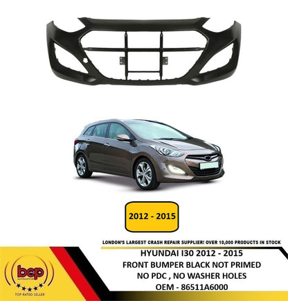HYUNDAI i30 2012 2013 2014 2015 FRONT BUMPER NOT PRIMED INSURANCE QUALITY NEW