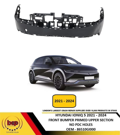 HYUNDAI IONIQ 5 2021 - 2024 FRONT BUMPER UPPER NO PARKING SENSOR 86510GI000
