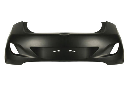HYUNDAI I30 HATCHBACK 2015 - 2017 REAR BUMPER SMOOTH BLACK WITHOUT PDC HOLES