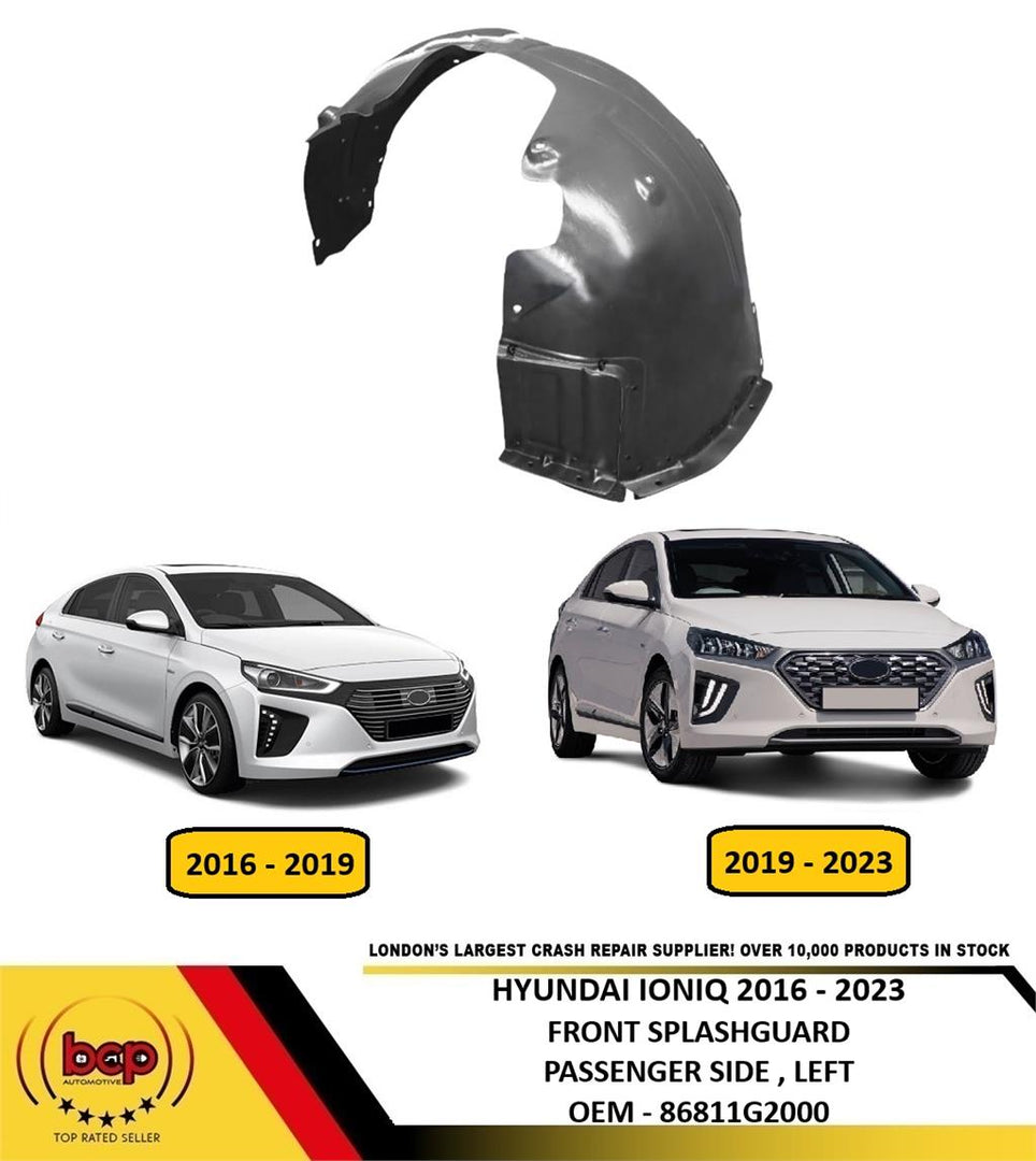 HYUNDAI IONIQ 2016 – 2023 FRONT SPLASHGUARD WHEELHOUSE ARCH LINER PASSENGER