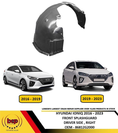 HYUNDAI IONIQ 2016 – 2023 FRONT SPLASHGUARD WHEELHOUSE ARCH LINER DRIVERS