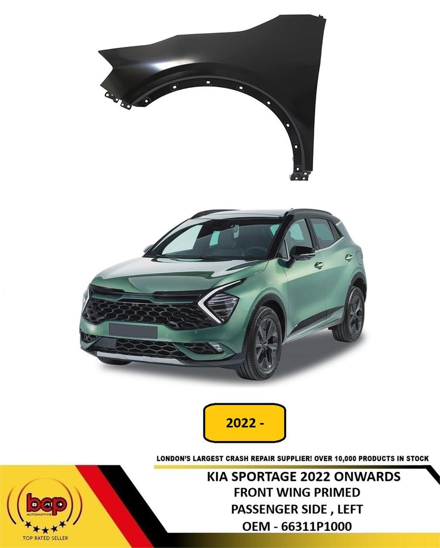KIA SPORTAGE 2022 ON FRONT WING FENDER PRIMED PASSENGER SIDE LEFT NEW