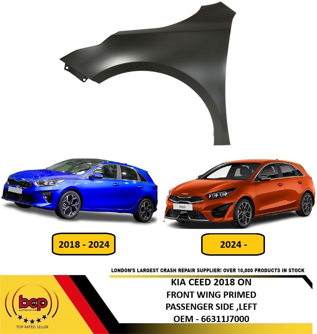 KIA CEED 2018 ONWARDS FRONT WING FENDER PRIMED PASSENGER SIDE LEFT NEW