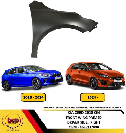 KIA CEED 2018 ONWARDS FRONT WING FENDER PRIMED DRIVER SIDE RIGHT NEW