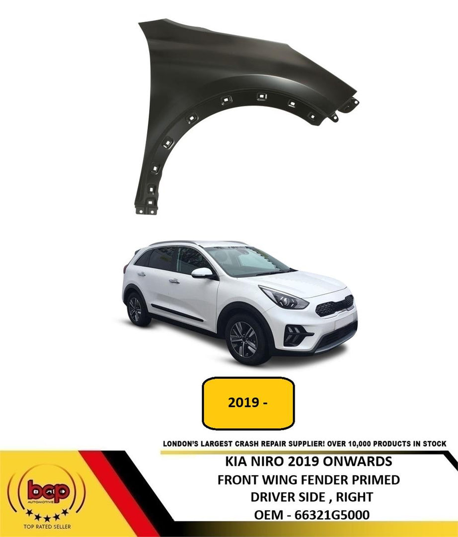 KIA NIRO 2019 - 2022 FRONT WING FENDER PRIMED STEEL DRIVER SIDE RIGHT NEW