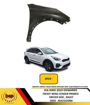 KIA NIRO 2019 - 2022 FRONT WING FENDER PRIMED STEEL DRIVER SIDE RIGHT NEW