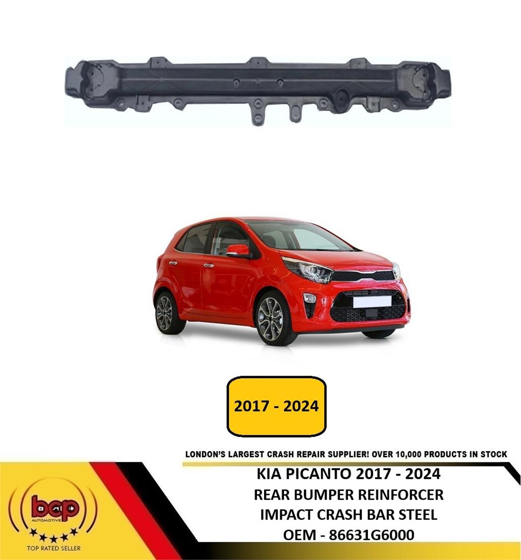KIA PICANTO 2017 - 2024 REAR BUMPER REINFORCER IMPACT CRASH BAR STEEL NEW
