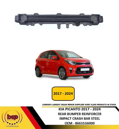 KIA PICANTO 2017 - 2024 REAR BUMPER REINFORCER IMPACT CRASH BAR STEEL NEW