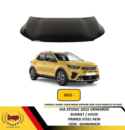 KIA STONIC 2024 ONWARDS FRONT BONNET HOOD PRIMED STEEL 66400H8430
