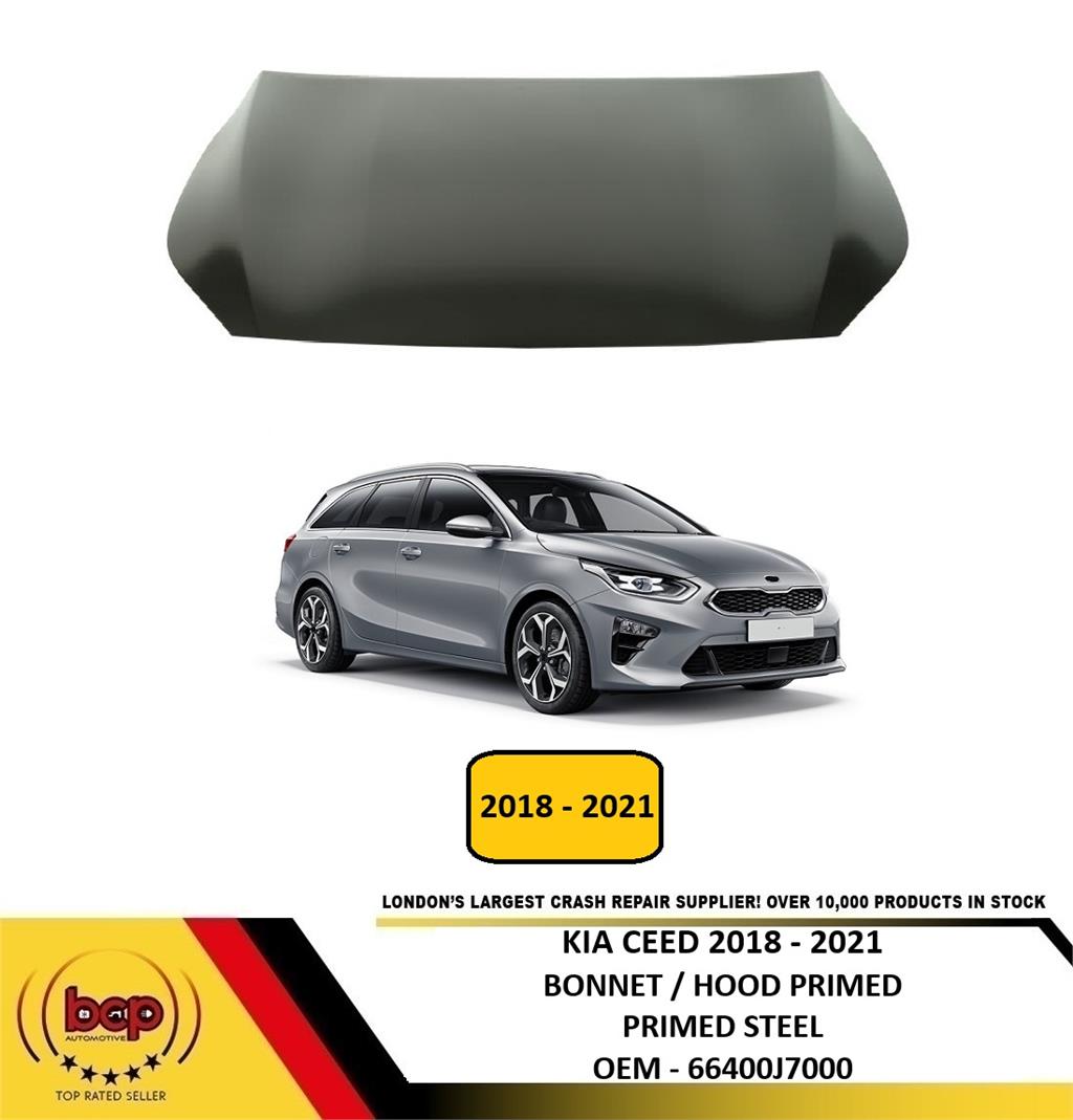KIA CEED 2018 - 2021 BONNET HOOD PRIMED STEEL NEW 66400J7000