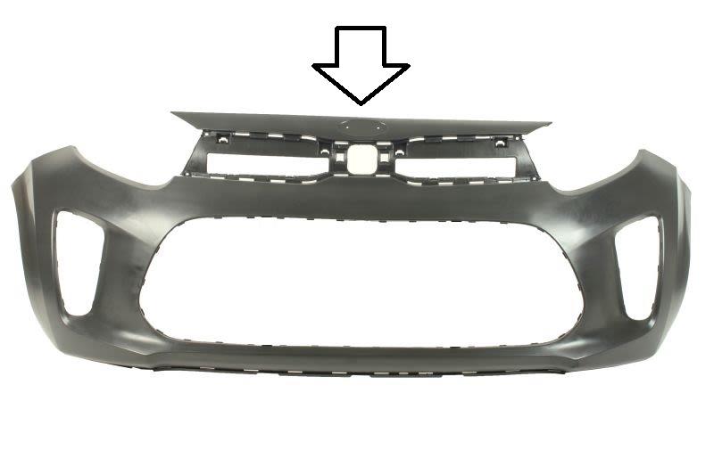 KIA PICANTO 2017 - 2024 FRONT BUMPER WITH BADGE RECESS SEE IMAGES