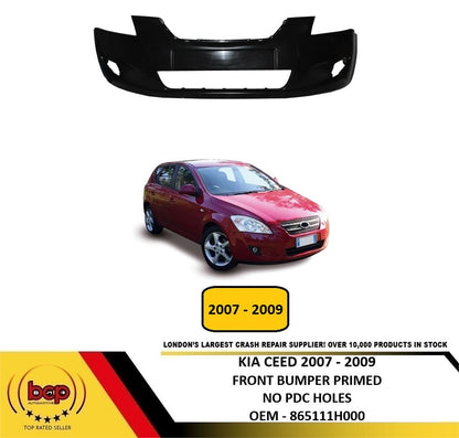 KIA CEED 2007 – 2009 FRONT BUMPER PRIMED NEW NO PDC HOLES INSURANCE APPROVED