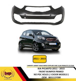 Load image into Gallery viewer, KIA PICANTO 2011 - 2015 FRONT BUMPER PRIMED WITH FOG LIGHT HOLES 3 DOOR MODELS
