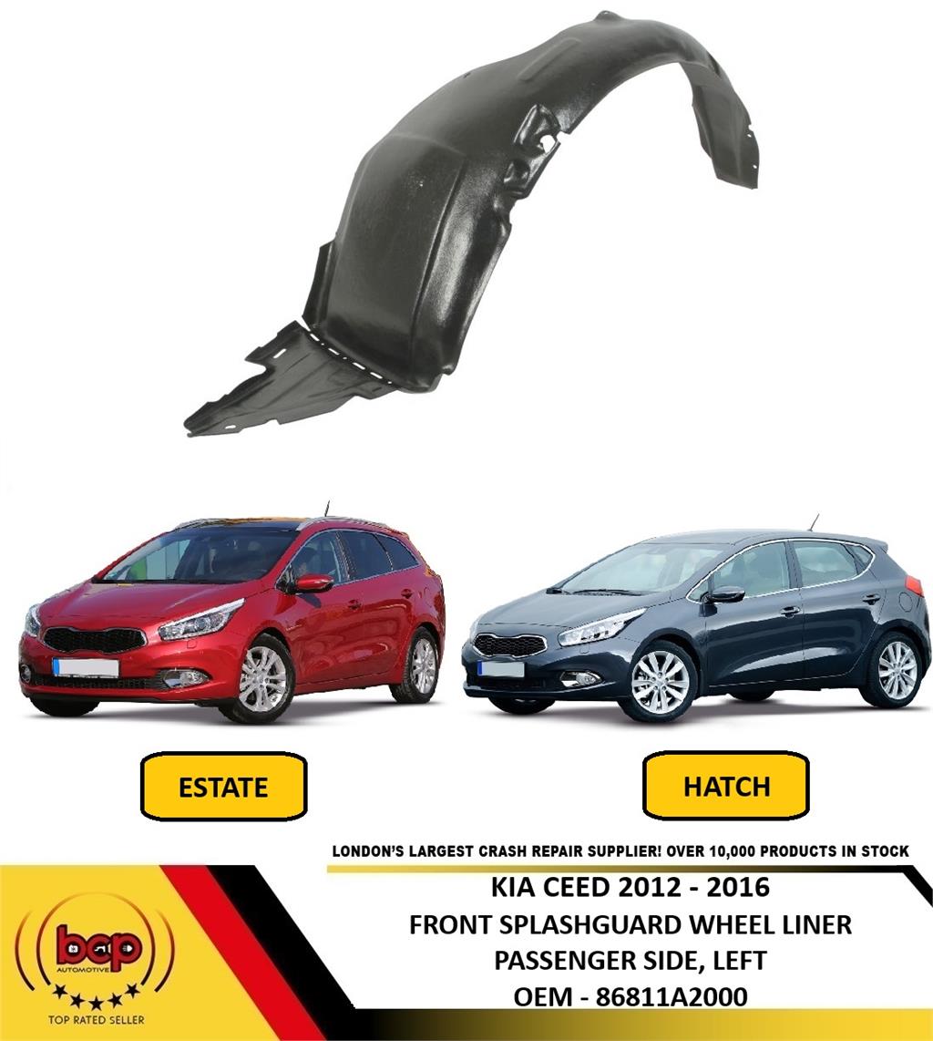 KIA CEED 2012 – 2016 FRONT SPLASHGUARD WHEEL HOUSE LINER INNER ARCH PASSENGER