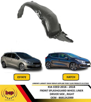 KIA CEED 2016 - 2018 FRONT SPLASHGUARD WHEEL HOUSE LINER INNER ARCH DRIVER SIDE