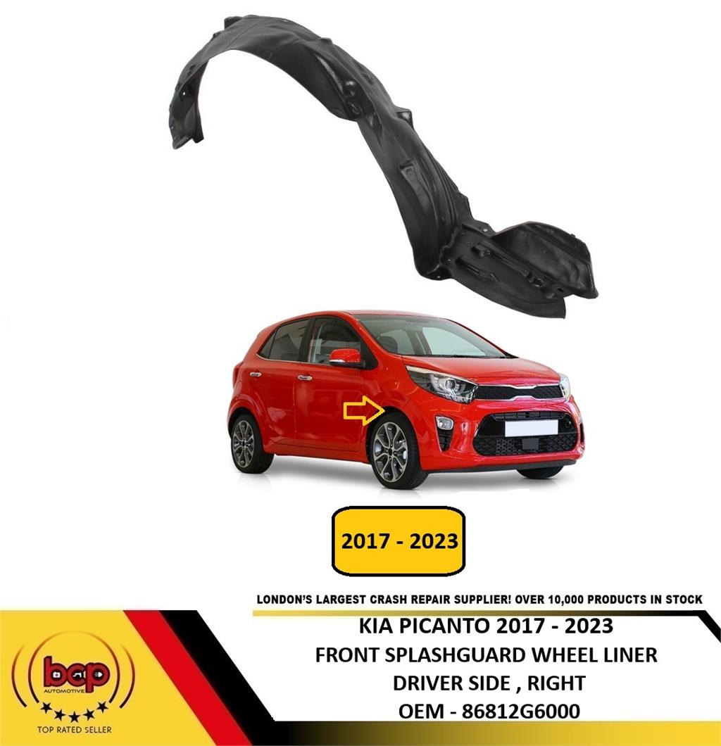 KIA PICANTO 2017 - 2023 FRONT SPLASHGUARD WHEEL HOUSE LINER DRIVER SIDE RIGHT