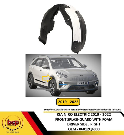 KIA NIRO EV ELECTRIC 2019 – 2022 FRONT SPLASHGUARD WITH FOAM DRIVER SIDE RIGHT