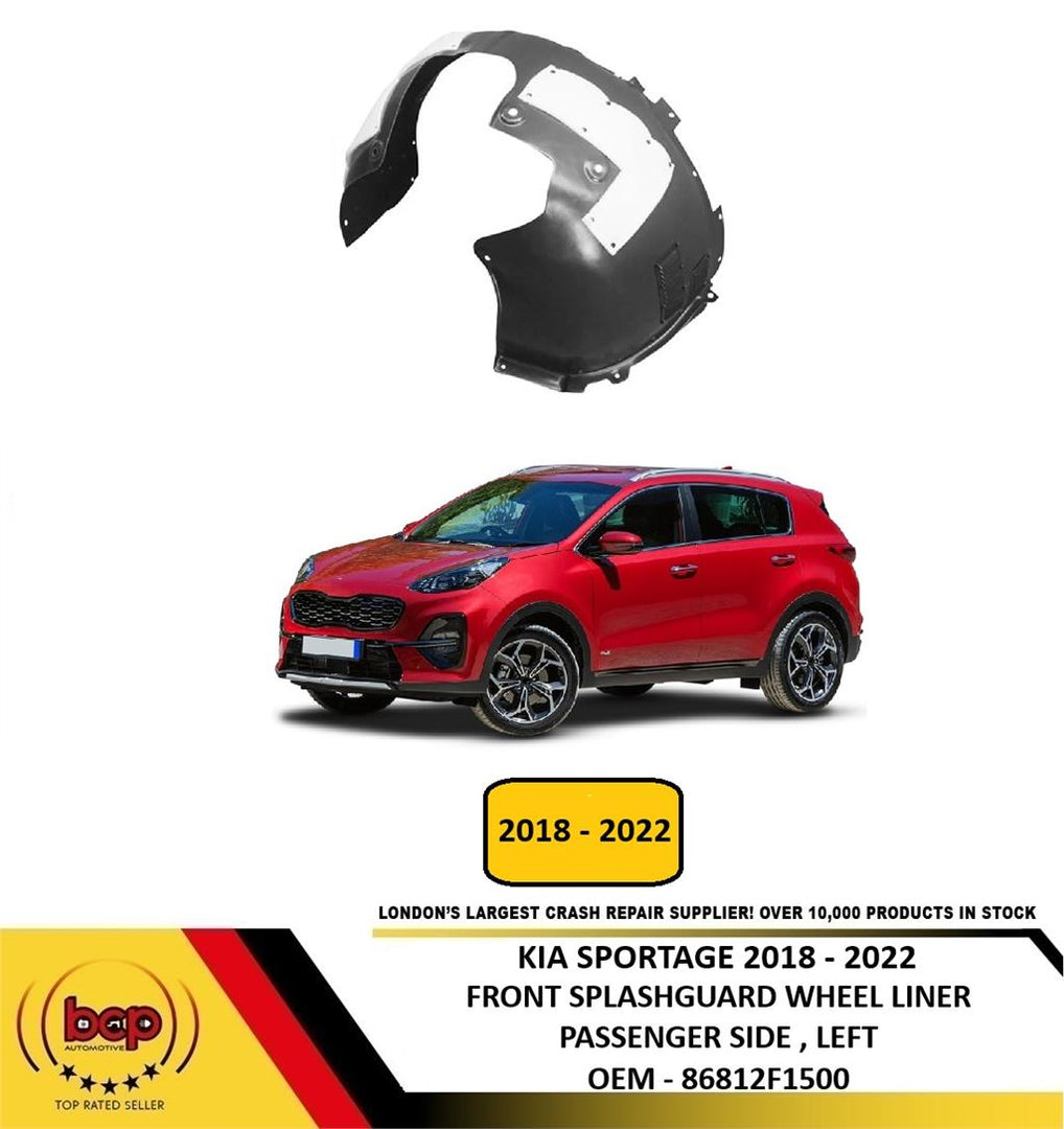 KIA SPORTAGE 2018 - 2022 FRONT WING SPLASHGUARD WHEEL ARCH LINER INNER LEFT