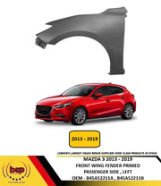 MAZDA 3 2014 - 2019 FRONT WING FENDER PRIMED PASSENGERS SIDE LEFT NEW