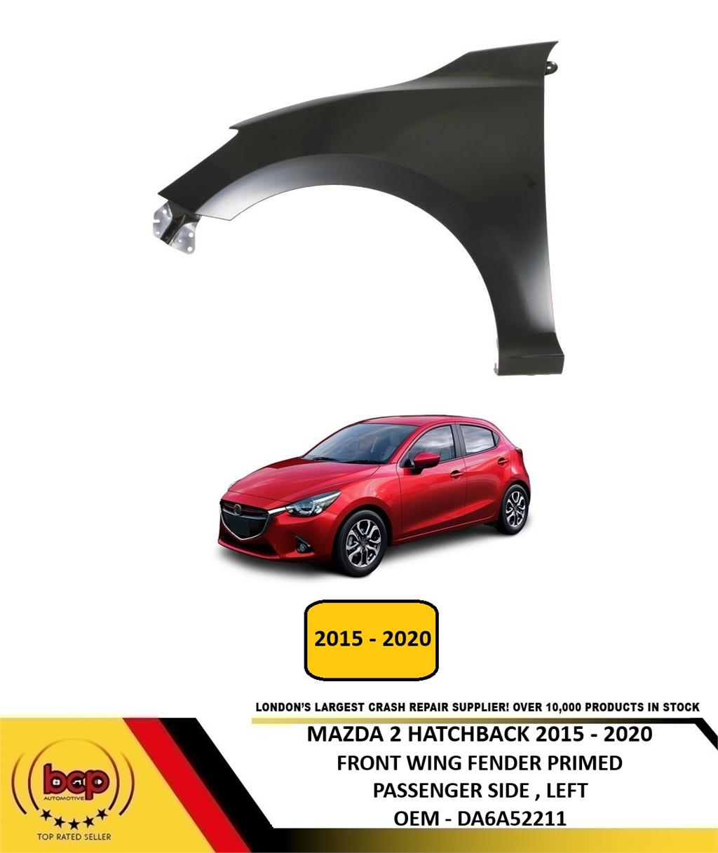 MAZDA 2 2015 – 2019 FRONT WING LEFT PASSENGERS SIDE OFFSIDE PRIMED DA6V52211