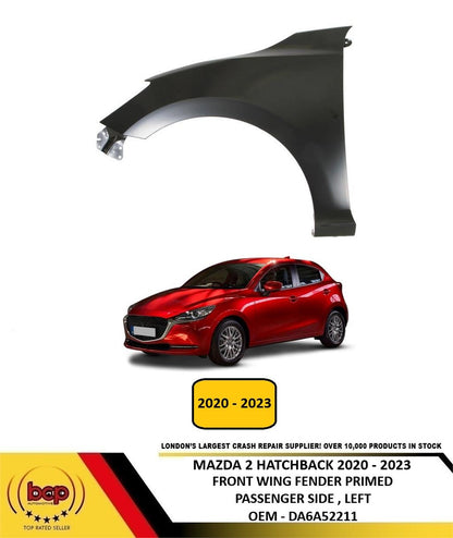 MAZDA 2 2020 - 2023 FRONT WING FENDER LEFT PASSENGER SIDE PRIMED DA6A52211