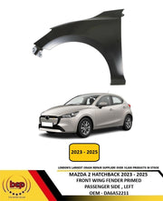MAZDA 2 2015 – 2019 FRONT WING LEFT PASSENGERS SIDE OFFSIDE PRIMED DA6V52211