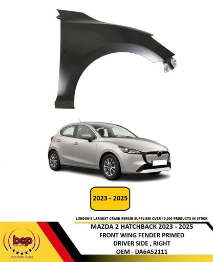 MAZDA 2 2023 - 2025 FRONT WING FENDER RIGHT DRIVERS SIDE PRIMED DA6A52111