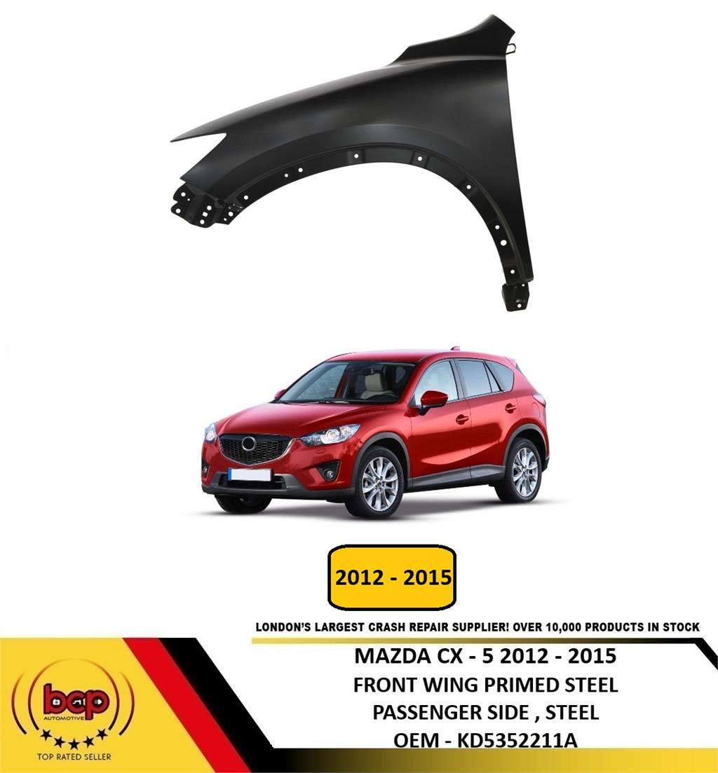 MAZDA CX-5 2012 – 2015 FRONT WING PRIMED STEEL PASSENGER SIDE LEFT