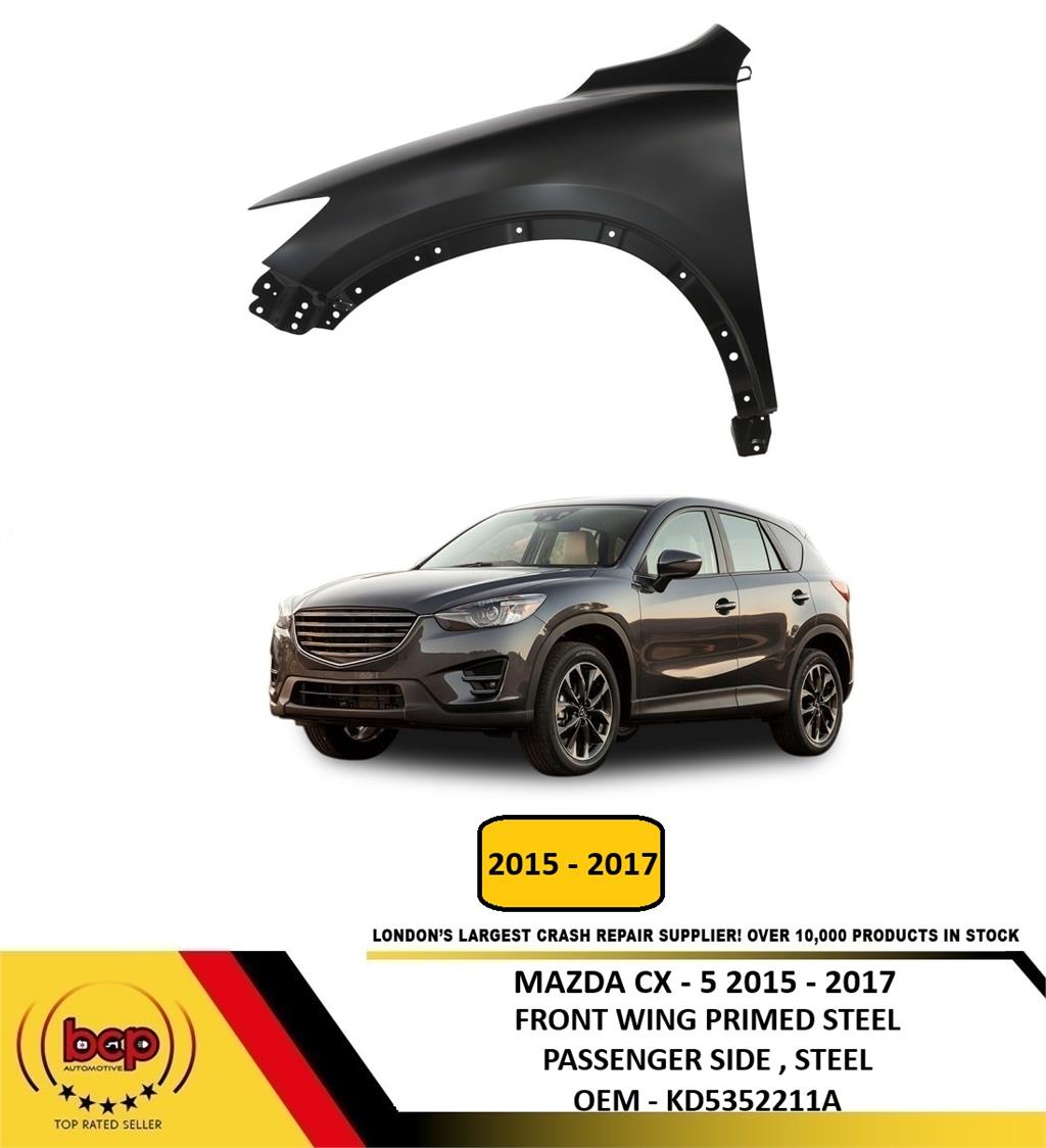 MAZDA CX-5 2015 - 2017 FRONT WING PRIMED STEEL PASSENGER SIDE LEFT