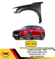 MAZDA CX-5 2017 - 2022 FRONT WING PRIMED STEEL PASSENGER SIDE LEFT OEM KB7W52211