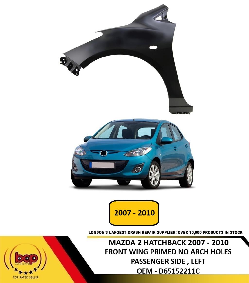 MAZDA 2 2007 - 2010 FRONT WING FENDER PASSENGER SIDE LEFT NEW INSURANCE APPROVED
