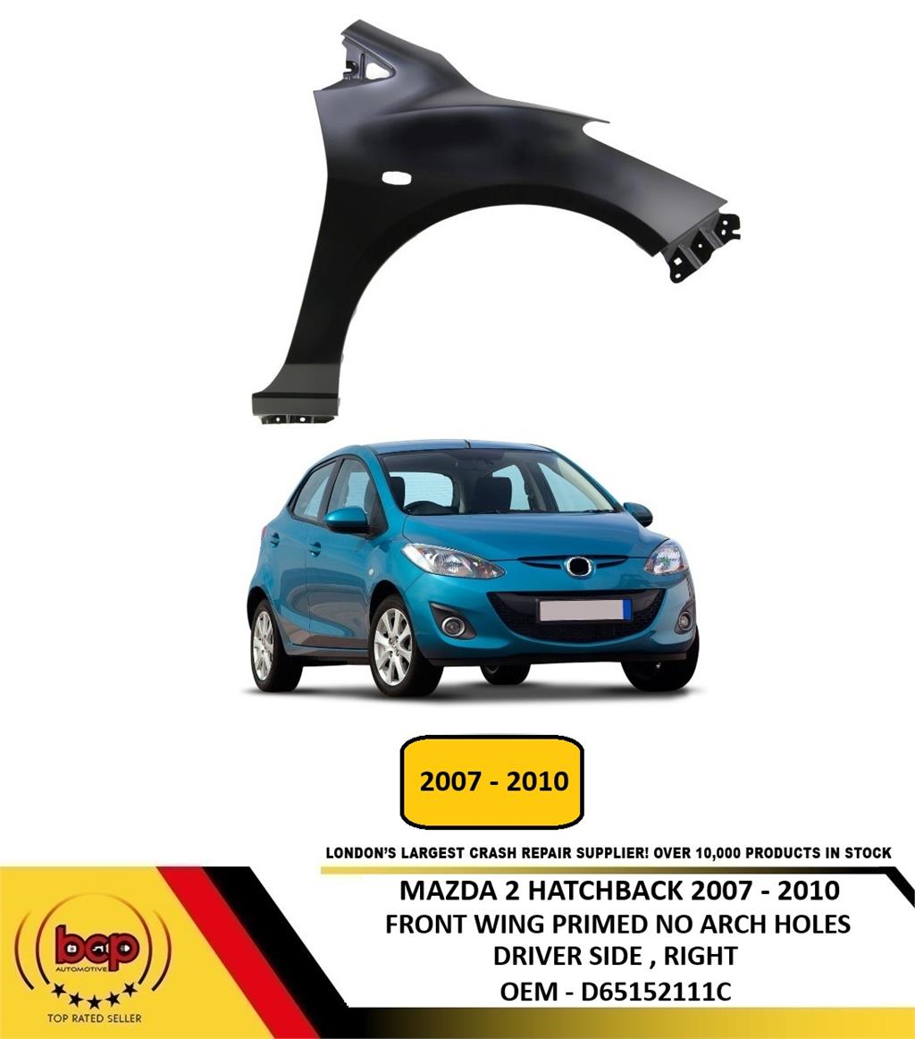 MAZDA 2 2007 - 2010 FRONT WING FENDER DRIVER SIDE RIGHT NEW INSURANCE APPROVED