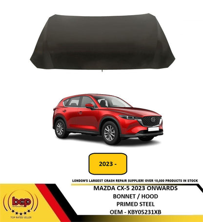 MAZDA CX – 5 2023 ONWARDS BONNET HOOD PRIMED STEEL NEW OEM QUALITY KBY05231XB