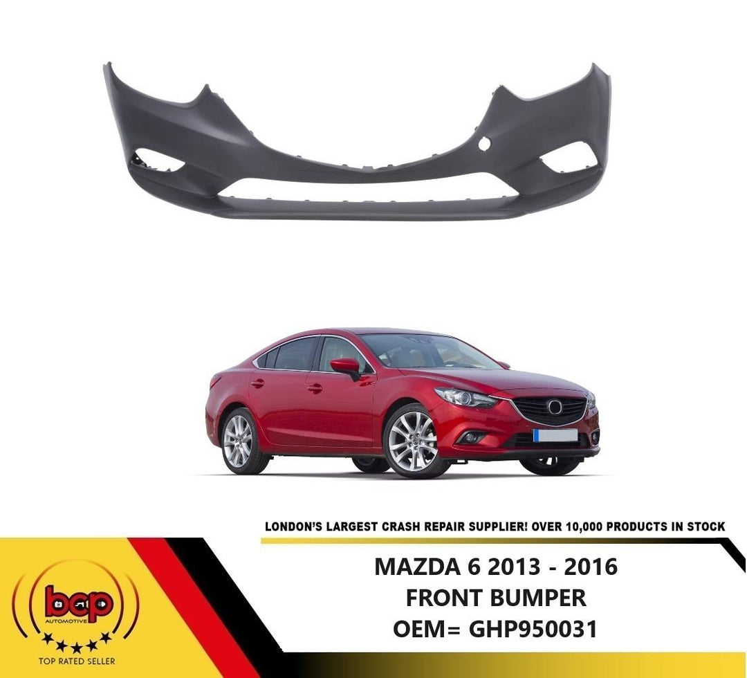 MAZDA 6 SALOON 2013 - 2016 FRONT BUMPER NO PARKING SENSORS NOT PRIMED