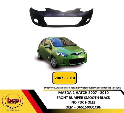MAZDA 2 2007 - 2010 FRONT BUMPER PRIMED NEW INSURANCE APPROVED OEM QUALITY