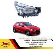 MAZDA 2 2015 – 2019 HEADLAMP HALOGEN HEADLIGHT BLACK INNER DRIVER SIDE RIGHT